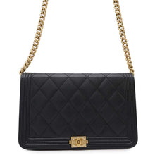 Load image into Gallery viewer, CHANEL Boy Chanel Chain Wallet BlackAP1117 Caviar Leather
