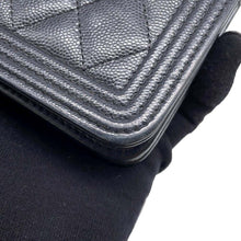 Load image into Gallery viewer, CHANEL Boy Chanel Chain Wallet BlackAP1117 Caviar Leather
