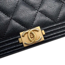 Load image into Gallery viewer, CHANEL Boy Chanel Chain Wallet BlackAP1117 Caviar Leather
