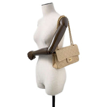 Load image into Gallery viewer, CHANEL Matelasse ChainShoulder Bag BeigeA01113 Lambskin Size 23
