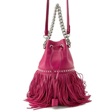 Load image into Gallery viewer, J&amp;M DAVIDSON Shoulder Bag Pink Leather
