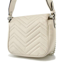 将图像加载到图库查看器中，GUCCI GG Marmont 2WAYShoulder White739681 Leather
