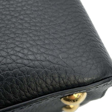 将图像加载到图库查看器中，LOUIS VUITTON Capucines BlackM59073 Taurillon Leather Shearling Size MM
