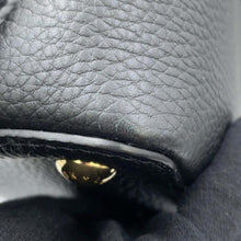 将图像加载到图库查看器中，LOUIS VUITTON Capucines BlackM59073 Taurillon Leather Shearling Size MM
