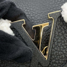 将图像加载到图库查看器中，LOUIS VUITTON Capucines BlackM59073 Taurillon Leather Shearling Size MM
