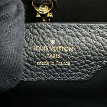 将图像加载到图库查看器中，LOUIS VUITTON Capucines BlackM59073 Taurillon Leather Shearling Size MM
