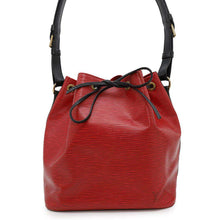 将图像加载到图库查看器中，LOUIS VUITTON Petit Noe Castilian Red/NoirM44172 Epi Leather
