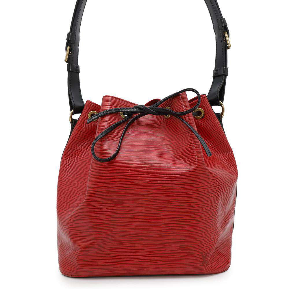 LOUIS VUITTON Petit Noe Castilian Red/NoirM44172 Epi Leather
