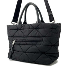 Load image into Gallery viewer, PRADA Small Padded Re-Nylon Tote Bag Black1BG436 Nylon

