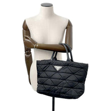 Load image into Gallery viewer, PRADA Small Padded Re-Nylon Tote Bag Black1BG436 Nylon

