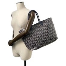 Load image into Gallery viewer, GOYARD Saint Louis NavySTLOUIPMLTY07CL07P PVC Coated Canvas Leather Size PM
