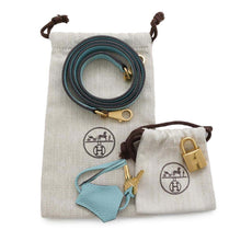 将图像加载到图库查看器中，HERMES Kelly Retourne Blue Atoll Togo Leather Size 28
