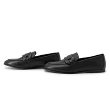 将图像加载到图库查看器中，HERMES Mocassins Neost Black Leather Size 37
