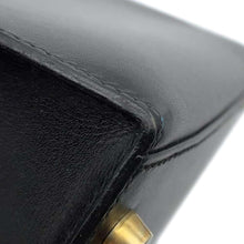 Load image into Gallery viewer, HERMES Kelly Sellier Black Box Calf Leather Size 28
