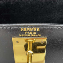 Load image into Gallery viewer, HERMES Kelly Sellier Black Box Calf Leather Size 28
