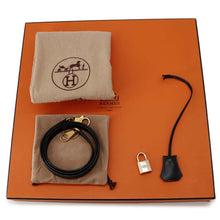 Load image into Gallery viewer, HERMES Kelly Sellier Black Box Calf Leather Size 28

