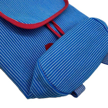 Load image into Gallery viewer, HERMES Horse Backpack Blue Canvas
