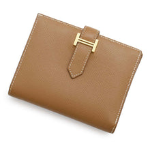 将图像加载到图库查看器中，HERMES BEAN Compact Gold Epsom
