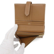 将图像加载到图库查看器中，HERMES BEAN Compact Gold Epsom
