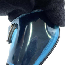 将图像加载到图库查看器中，PRADA open toe clear mules Blue1XX644 Leather PVC Coated Canvas Size 36 1/2
