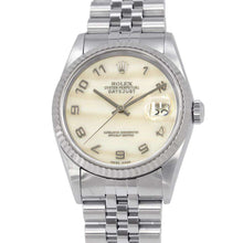 Load image into Gallery viewer, ROLEX Datejust W36mm Stainless Steel K18WG Mother of Pearl Dial16234NA
