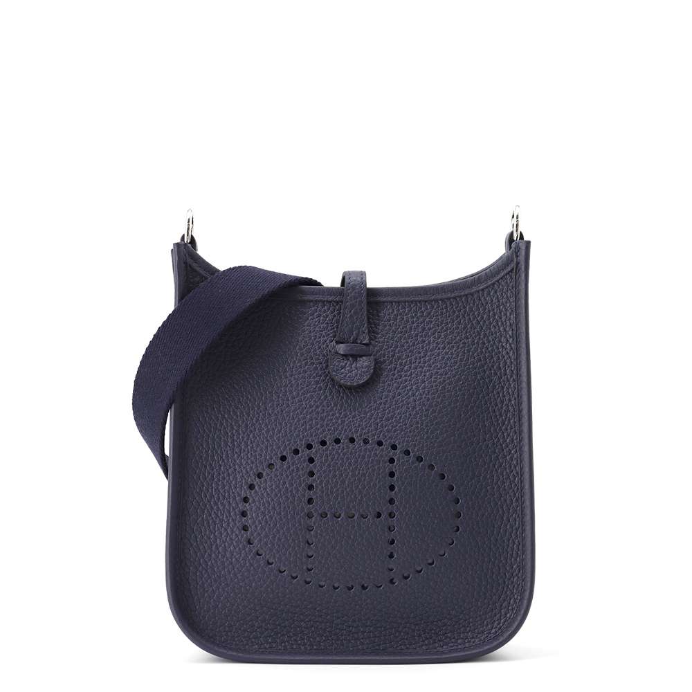 HERMES Evelyne Blue Nuit Taurillon Clemence Size TPM