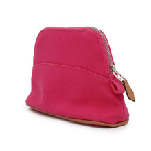 将图像加载到图库查看器中，HERMES Bolide Pouch Hibiscus Cotton Leather Size Mini mini
