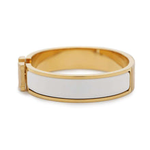 Load image into Gallery viewer, HERMES Clic Clac H Size PM White Metal Enamel
