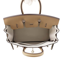 Load image into Gallery viewer, HERMES Birkin Verso Beige Marpha/Gripaire Swift Leather Size 25
