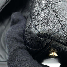 Load image into Gallery viewer, CHANEL Matelasse CC Logo Handle Flap Caviar Leather BlackA92991 Caviar Leather Size 29
