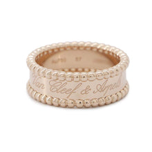 将图像加载到图库查看器中，Van Cleef &amp; Arpels Perlée Senior Tulle Ring Size 57/#17VCARN32400 18K Pink Gold
