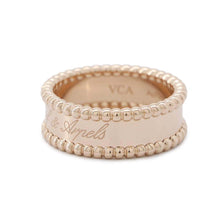 将图像加载到图库查看器中，Van Cleef &amp; Arpels Perlée Senior Tulle Ring Size 57/#17VCARN32400 18K Pink Gold
