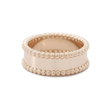 将图像加载到图库查看器中，Van Cleef &amp; Arpels Perlée Senior Tulle Ring Size 57/#17VCARN32400 18K Pink Gold
