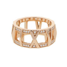将图像加载到图库查看器中，TIFFANY&amp;Co. ★Atlas X Open Ring Size #11 18K Pink Gold
