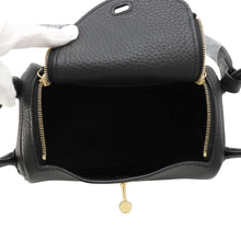 Load image into Gallery viewer, HERMES Lindy Black Taurillon Clemence Size Mini

