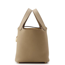 Load image into Gallery viewer, HERMES Picotin Lock Beige Marfa Taurillon Clemence Size PM
