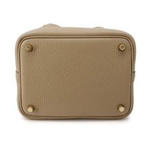 Load image into Gallery viewer, HERMES Picotin Lock Beige Marfa Taurillon Clemence Size PM
