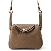 将图像加载到图库查看器中，HERMES Lindy Etoupe Taurillon Clemence Size Mini

