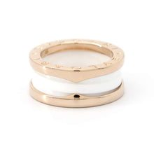Load image into Gallery viewer, BVLGARI B.Zero1 2 bands Size 46/#6347007 K18PG WhiteCeramic
