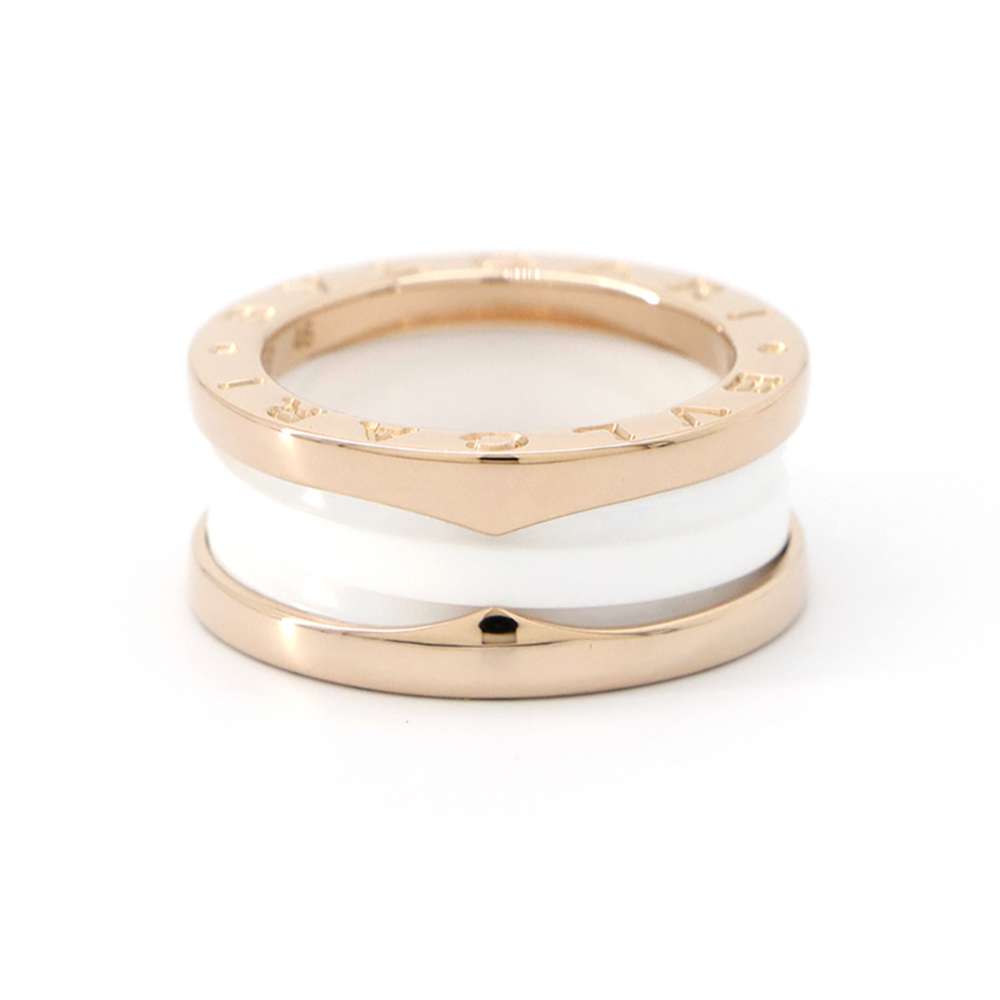BVLGARI B.Zero1 2 bands Size 46/#6347007 K18PG WhiteCeramic