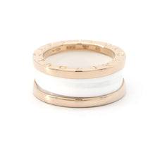 Load image into Gallery viewer, BVLGARI B.Zero1 2 bands Size 46/#6347007 K18PG WhiteCeramic
