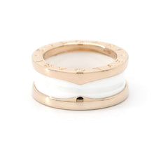 Load image into Gallery viewer, BVLGARI B.Zero1 2 bands Size 46/#6347007 K18PG WhiteCeramic
