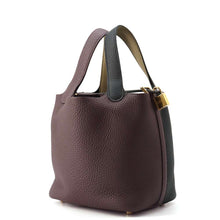 将图像加载到图库查看器中，HERMES Picotin Lock Casaque2 Black/Macassar/Beige Marfa Taurillon Clemence Size PM
