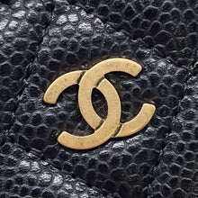 将图像加载到图库查看器中，CHANEL Matelasse Zip coin purse BlackA84511 Caviar Leather

