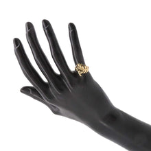 将图像加载到图库查看器中，CHANEL Plume Ring Size 49/#9J10176 18K Yellow Gold

