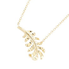 将图像加载到图库查看器中，CHANEL Plume de CHANEL NecklaceJ10167 18K Yellow Gold
