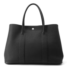 将图像加载到图库查看器中，HERMES Garden Party Black Negonda Leather Size PM
