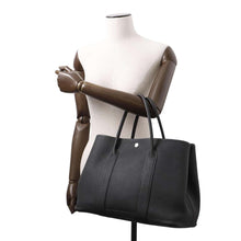 将图像加载到图库查看器中，HERMES Garden Party Black Negonda Leather Size PM
