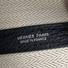 将图像加载到图库查看器中，HERMES Garden Party Black Negonda Leather Size PM
