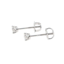 Load image into Gallery viewer, TIFFANY&amp;Co. Solitaire Diamond Stud Earrings Pt950
